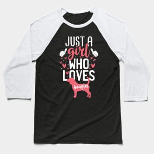 Just a Girl Who Loves Bernese Beagles Baseball T-Shirt